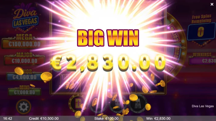 Diva Las Vegas - kemenangan besar selama Free Spins